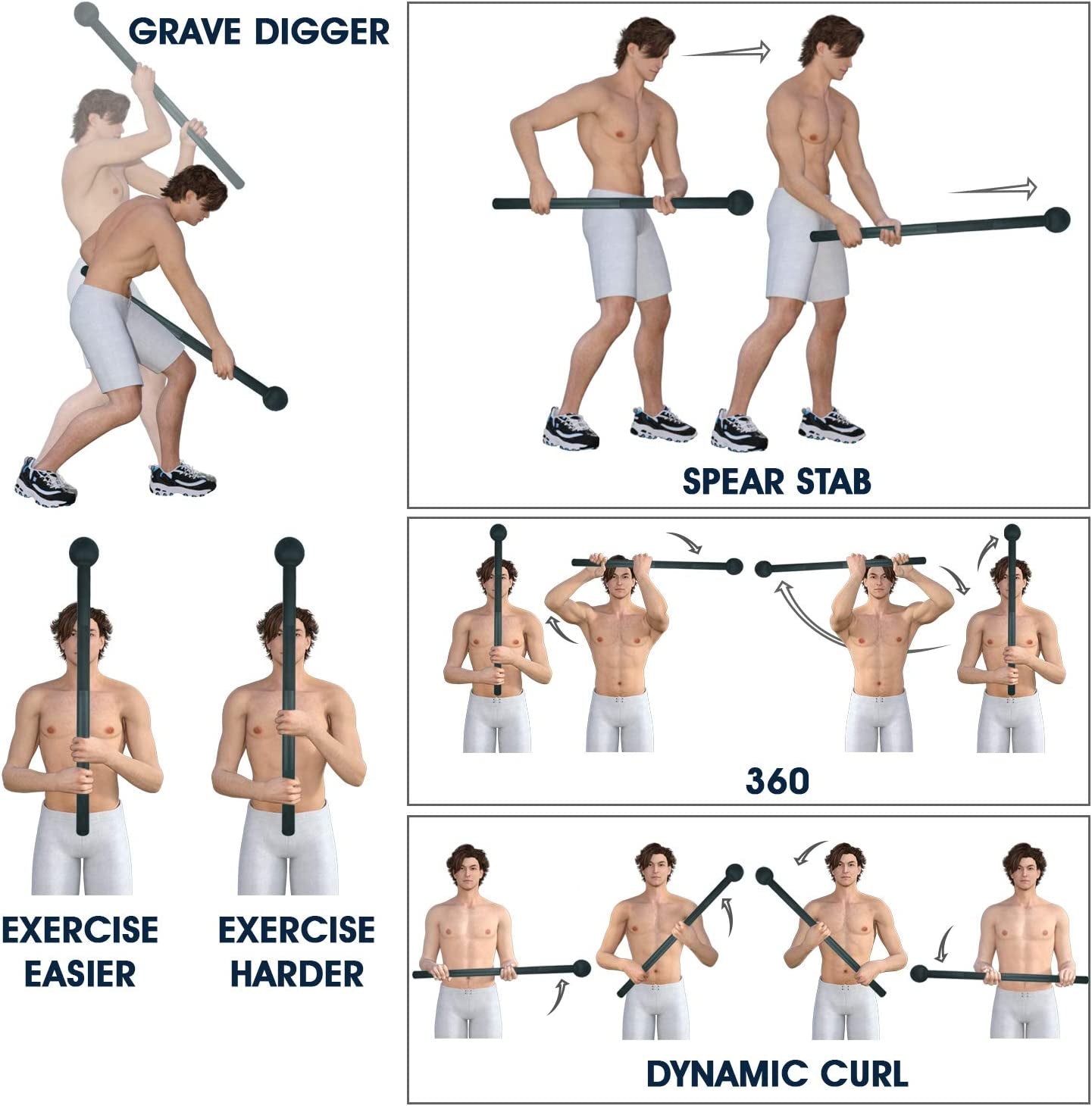 Steel Mace Bell for Strength Training